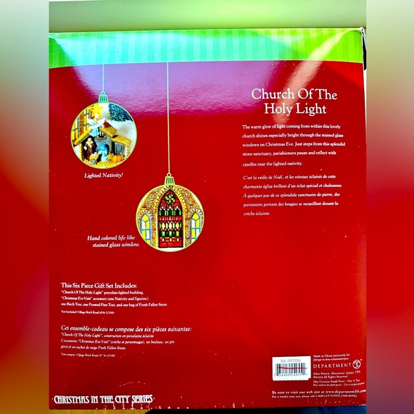 Dept 56 “Church of the Holy Night” Holiday Gift Set, Retired 2003, NWOT - Picture 6 of 7